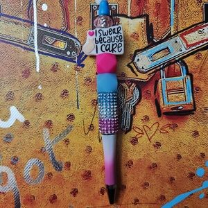 "I Swear Because I Care" Pen with Bling. NIP